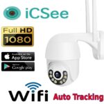 TELECAMERA WIFI IP CAM PTZ CAMERA DOME WIRELESS ESTERNO SPEED ZOOM 4MM 360 GRADI AUTOTRACKING INSEGUIMENTO AUTOMATICO