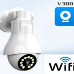 360 telecamera Wifi panoramica 3MP E27 lampadina lampada 2 vie sorveglianza Audio Fisheye CCTV visione notturna a colori telecamera IP di sicurezza Wireless V380 PRO/V380