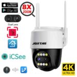 TELECAMERA ESTERNA WIRELESS APP ICSEE PTZ VIDEOSORVEGLIANZA WIFI FULL HD ZOOM 8X