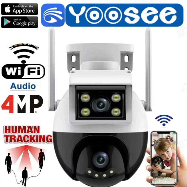 YooSee doppio obbiettivo 2 telecamere in 1 human tracking
