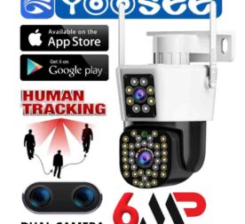 TELECAMERA IP CAM PTZ WIFI CAMERA DOME WIRELESS ESTERNO APP YOOSEE MICRO SD