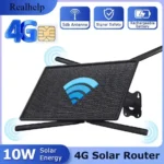 Router WiFi 4G LTE alimentato da pannello solare, router wireless impermeabile IP66 per esterni, hotspot WiFi per telecamere di sicurezza esterne, telefono e PC - immagine 16