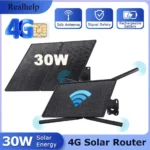 Router WiFi 4G LTE alimentato da pannello solare, router wireless impermeabile IP66 per esterni, hotspot WiFi per telecamere di sicurezza esterne, telefono e PC - immagine 35