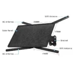 Router WiFi 4G LTE alimentato da pannello solare, router wireless impermeabile IP66 per esterni, hotspot WiFi per telecamere di sicurezza esterne, telefono e PC - immagine 39