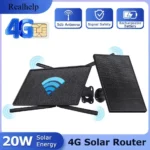 Router WiFi 4G LTE alimentato da pannello solare, router wireless impermeabile IP66 per esterni, hotspot WiFi per telecamere di sicurezza esterne, telefono e PC - immagine 48