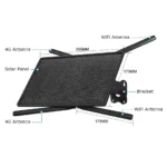 Router WiFi 4G LTE alimentato da pannello solare, router wireless impermeabile IP66 per esterni, hotspot WiFi per telecamere di sicurezza esterne, telefono e PC - immagine 49