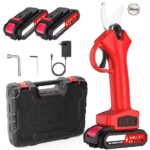 Forbici Potatura a Batteria Cesoie Elettriche con 2 Batterie Taglio Rami fino a 30 mm Lame in Acciaio Valigetta Inclusa Forbici Elettriche Professionali